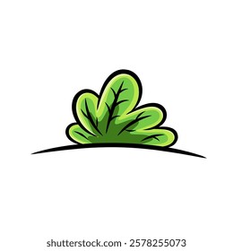 vector of a sprig of leaf which is a supporting element in the template