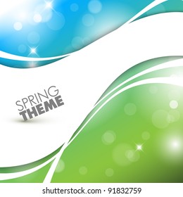 Vector Spring abstract background with place for your text