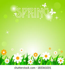 Vector spring background