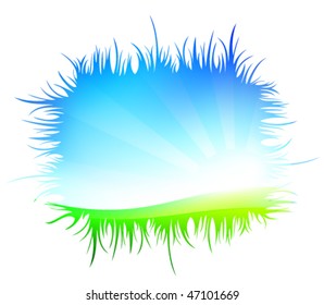 Vector spring background