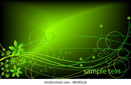 Vector spring background