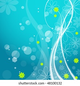 Vector spring background