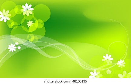 Vector spring background