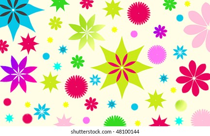 Vector spring background