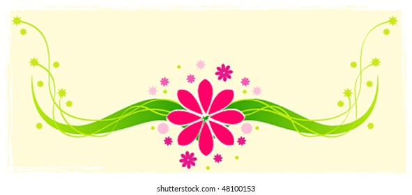 Vector spring background