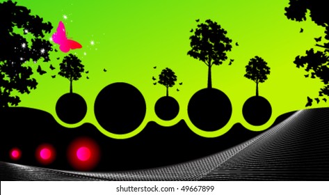 Vector spring background