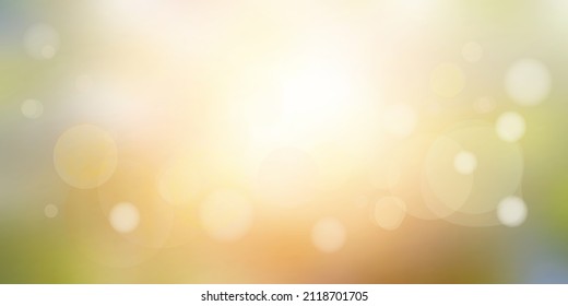 Vector spring background. Bokeh effect.