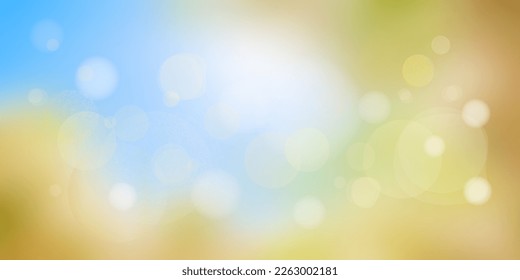 Vector spring background. Bokeh effect.
