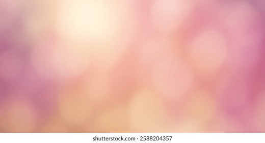 Vector spring background, bokeh effect, banner