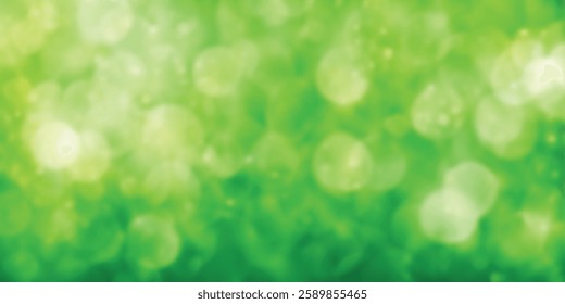 Vector spring background, bokeh effect, banner