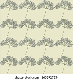 vector spring background with flowers and leaves