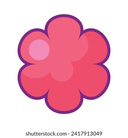 vector spring floral on white background.