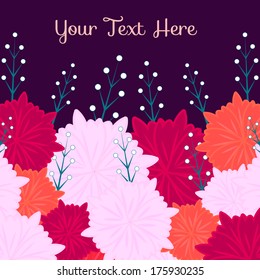 vector spring flower background