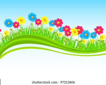 Vector Spring Flowers