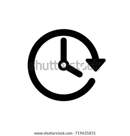 Vector spring forward icon. Change time. Adjust time. set time.