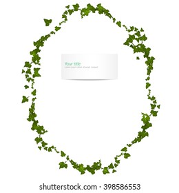 Vector spring frame with ivy