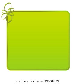Vector spring gift tag