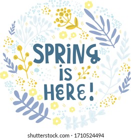 Vector Spring illustration concept. Perfect for prints, fliers, posters, banners social media posts. Eps 10