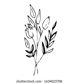 
Vector spring illustration in doodle style. Easter, Floral Arrangements