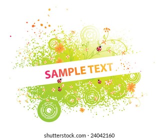 Ilustración de resorte vectorial para el diseño de verano.