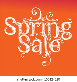 vector spring sale poster department store campaign promo