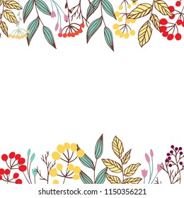 Vector Spring and summer floral beautiful background. Flower for your design. An elegant invitation. Vector illustration. Hand draw.