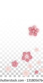 Vector Spring or Summer Sale Background with Flowers and Percent for  Flyer Design. Good for Special Hot Holiday Discount Offer, Black Friday, Fashion Promotion Action. Romantic Sakura Illustration