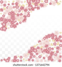 Vector Spring or Summer Sale Background with Flowers and Percent for  Flyer Design. 