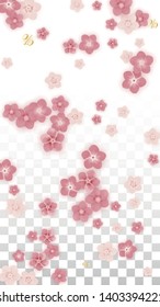 Vector Spring or Summer Sale Background with Flowers and Percent for  Template Design. Good for Special Hot Holiday Discount Offer, Black Friday, Fashion Promotion Action. Romantic Sakura Illustration