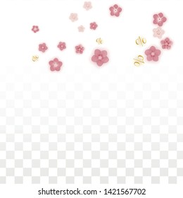 Vector Spring or Summer Sale Background with Flowers and Percent for  Web Design. Good for Special Hot Holiday Discount Offer, Black Friday, Fashion Promotion Action. Romantic Sakura Illustration
