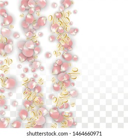 Vector Spring or Summer Sale Background with Petals and Percent for  Poster Design. Good for Special Hot Holiday Discount Offer, Black Friday, Fashion Promotion Action. Romantic Sakura Illustration