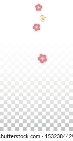 Vector Spring or Summer Sale Background with Flowers and Percent for  Flyer Design.   Romantic Sakura Illustration