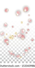 Vector Spring or Summer Sale Background with Petals and Percent for  Template Design. Good for Special Hot Holiday Discount Offer, Black Friday, Fashion Promotion Action. Romantic Sakura Illustration