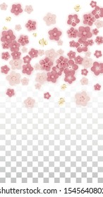 Vector Spring or Summer Sale Background with Flowers and Percent for  Layout Design. Good for Special Hot Holiday Discount Offer, Black Friday, Fashion Promotion Action. Romantic Sakura Illustration