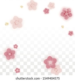 Vector Spring or Summer Sale Background with Flowers and Percent for  Banner Design. Good for Special Hot Holiday Discount Offer, Black Friday, Fashion Promotion Action. Romantic Sakura Illustration