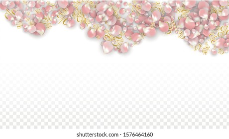 Vector Spring or Summer Sale Background with Petals and Percent for  Template Design. Good for Special Hot Holiday Discount Offer, Black Friday, Fashion Promotion Action. Romantic Sakura Illustration