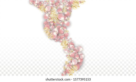 Vector Spring or Summer Sale Background with Petals and Percent for  Layout Design. Good for Special Hot Holiday Discount Offer, Black Friday, Fashion Promotion Action. Romantic Sakura Illustration