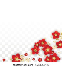 Vector Spring or Summer Sale Background with Flowers and Percent for  Web Design. Good for Special Hot Holiday Discount Offer, Black Friday, Fashion Promotion Action. Romantic Rose Illustration.