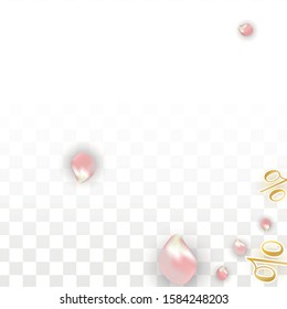 Vector Spring or Summer Sale Background with Petals and Percent for  Layout Design. Good for Special Hot Holiday Discount Offer, Black Friday, Fashion Promotion Action. Romantic Sakura Illustration