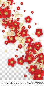 Vector Spring or Summer Sale Background with Flowers and Percent for  Layout Design. Good for Special Hot Holiday Discount Offer, Black Friday, Fashion Promotion Action. Romantic Rose Illustration.