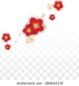 Fondo de ventas de verano o primavera vectorial con flores y porcentaje para diseño de diseño. Oferta Especial de Descuento de Vacaciones Calientes, Viernes Negro, Acción de Promoción de Moda. Ilustración Romántica de Rosas.