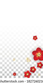 Vector Spring or Summer Sale Background with Flowers and Percent for  Template Design. Good for Special Hot Holiday Discount Offer, Black Friday, Fashion Promotion Action. Romantic Rose Illustration.
