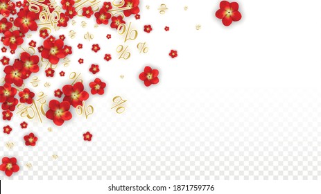 Vektor Spring oder Summer Sale Hintergrund mit Blumen und Prozent für Layout Design. Gut für Special Hot Holiday Rabatt Angebot, Black Friday, Fashion Promotion Action. Romantische Rosenillustration.