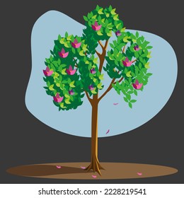 vector spring tree.
can be used for printing; sticker ; ads