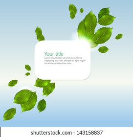 Vector spring-summer banner