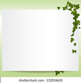 Vector spring/summer frame with ivy leaves