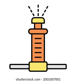 Vector Sprinkler Filled Outline Icon Design

