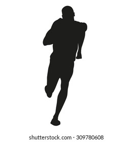 Vector sprinter silhouette