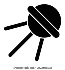 Vector Sputnik Glyph Icon Design
