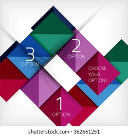 Vector square abstract background